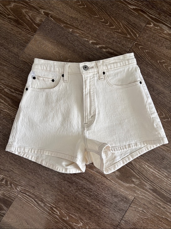 Abercrombie & Fitch Pants - Abercrombie & Fitch Off-White Denim Shorts